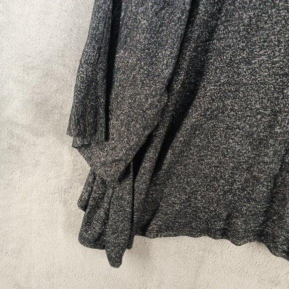 ANNABELLE Women Oversized Sweater Size SMALL(4-6) Pullover Black Gray Knit Rayon - Picture 9 of 10